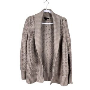 Banana Republic Cable Knit Cardigan Size Small Chunky Fisherman Scandi Neutral